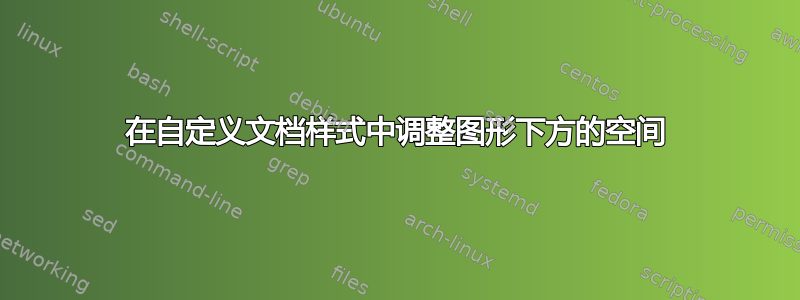 在自定义文档样式中调整图形下方的空间