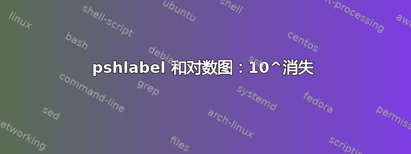 pshlabel 和对数图：10^消失