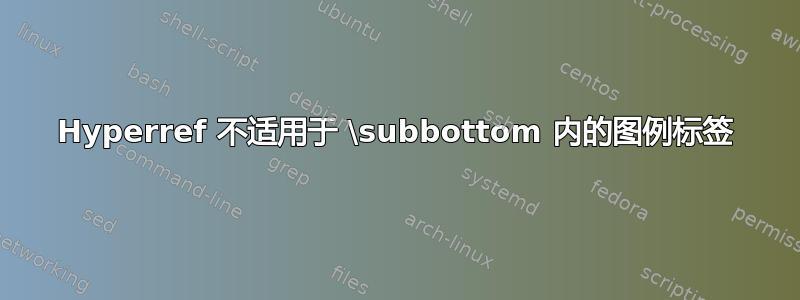 Hyperref 不适用于 \subbottom 内的图例标签