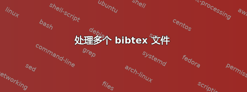 处理多个 bibtex 文件