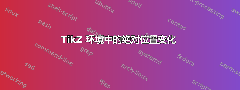 TikZ 环境中的绝对位置变化