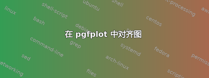 在 pgfplot 中对齐图