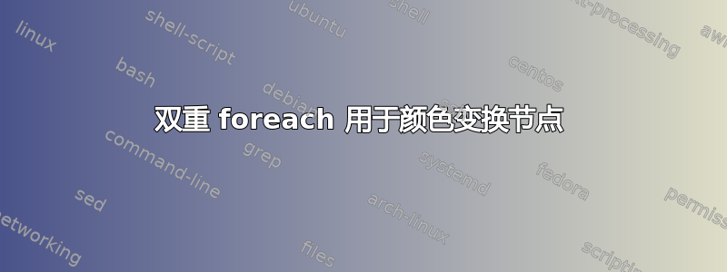 双重 foreach 用于颜色变换节点