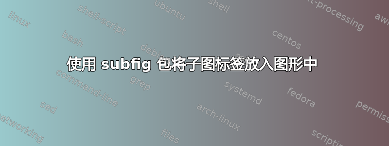 使用 subfig 包将子图标签放入图形中