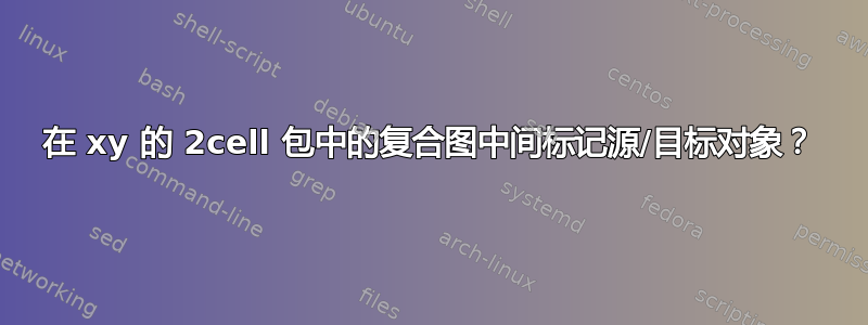 在 xy 的 2cell 包中的复合图中间标记源/目标对象？