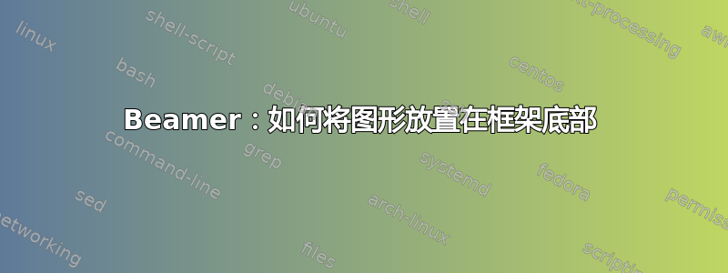 Beamer：如何将图形放置在框架底部