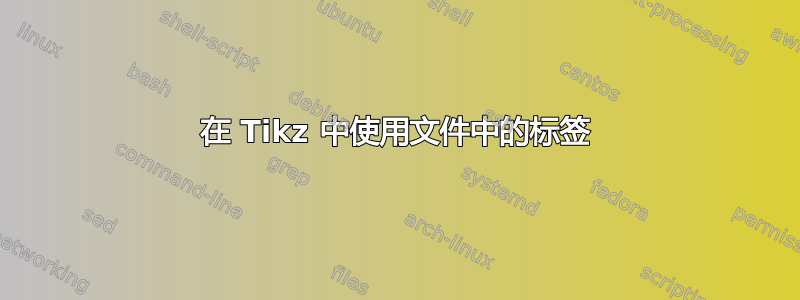 在 Tikz 中使用文件中的标签