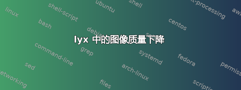 lyx 中的图像质量下降