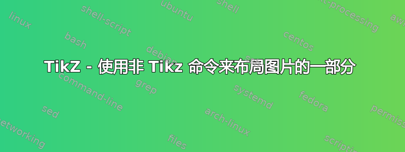 TikZ - 使用非 Tikz 命令来布局图片的一部分