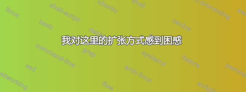 我对这里的扩张方式感到困惑