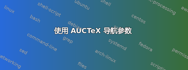 使用 AUCTeX 导航参数