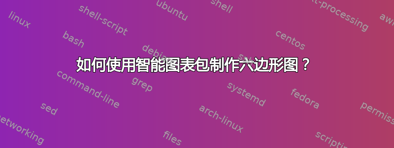 如何使用智能图表包制作六边形图？