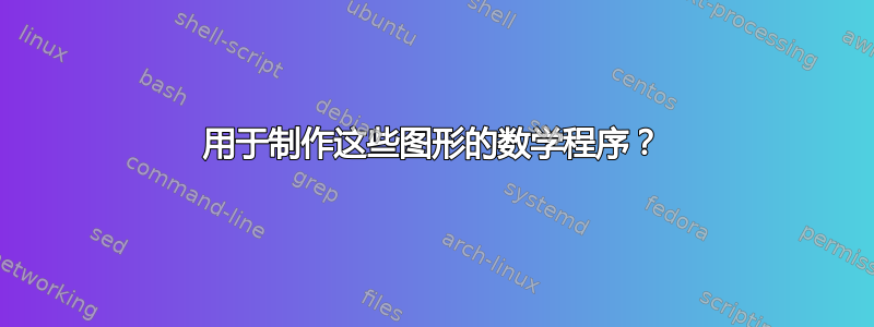 用于制作这些图形的数学程序？