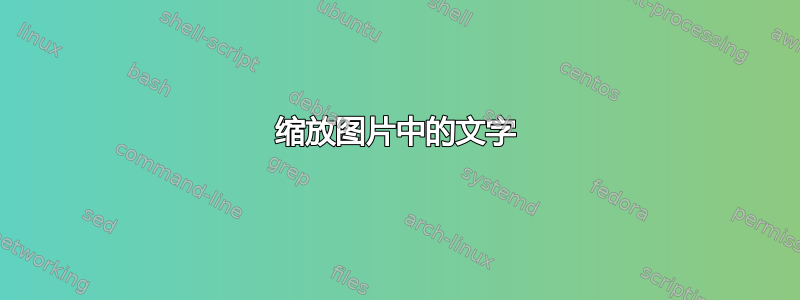 缩放图片中的文字