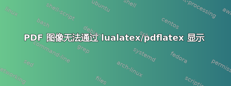 PDF 图像无法通过 lualatex/pdflatex 显示