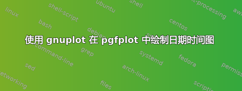 使用 gnuplot 在 pgfplot 中绘制日期时间图