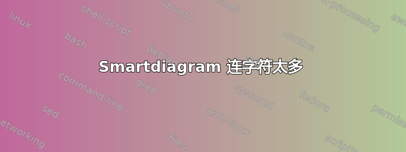 Smartdiagram 连字符太多