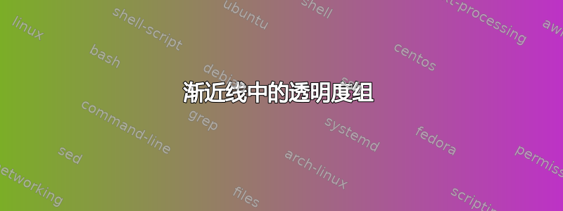 渐近线中的透明度组