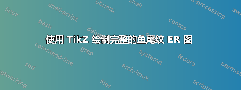 使用 TikZ 绘制完整的鱼尾纹 ER 图