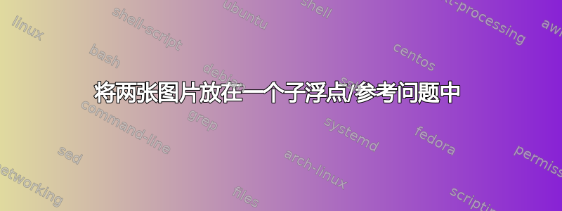 将两张图片放在一个子浮点/参考问题中