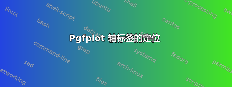 Pgfplot 轴标签的定位