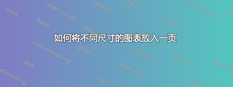 如何将不同尺寸的图表放入一页