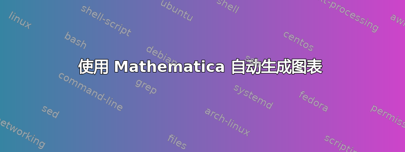 使用 Mathematica 自动生成图表