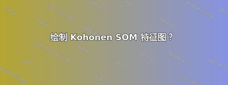 绘制 Kohonen SOM 特征图？