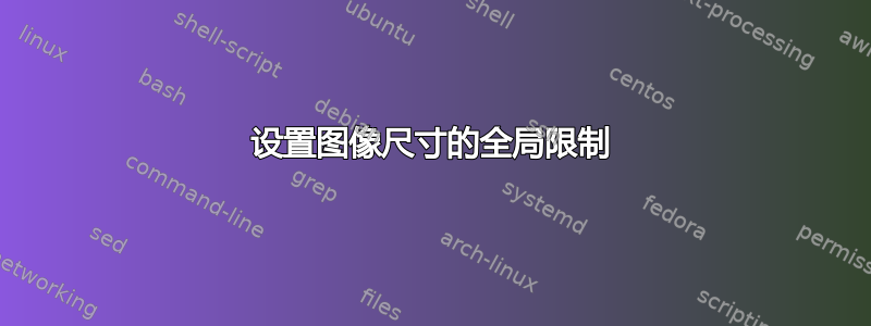 设置图像尺寸的全局限制