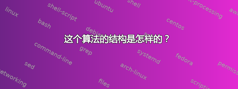 这个算法的结构是怎样的？