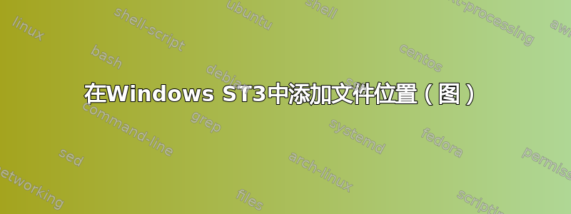 在Windows ST3中添加文件位置（图）