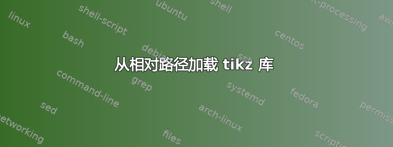 从相对路径加载 tikz 库