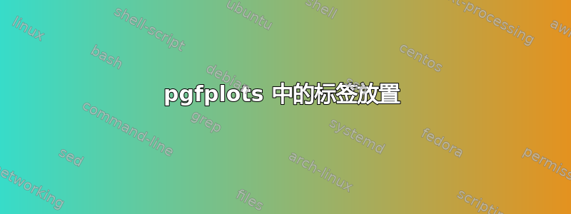 pgfplots 中的标签放置