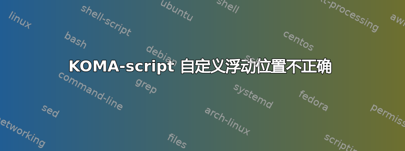 KOMA-script 自定义浮动位置不正确