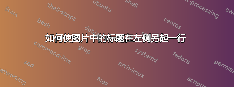 如何使图片中的标题在左侧另起一行