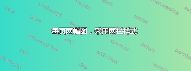 每页两幅图，采用两栏样式