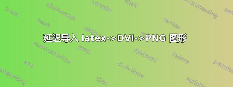 延迟导入 latex->DVI->PNG 图形