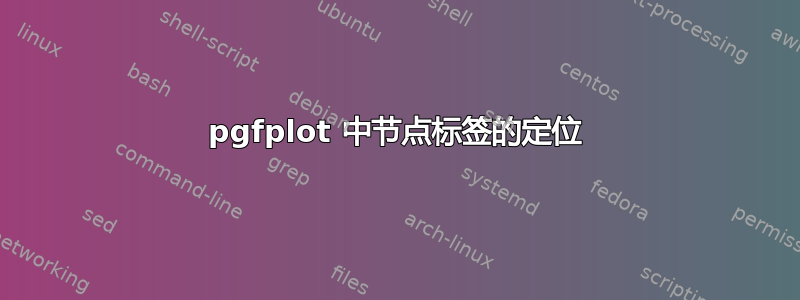 pgfplot 中节点标签的定位