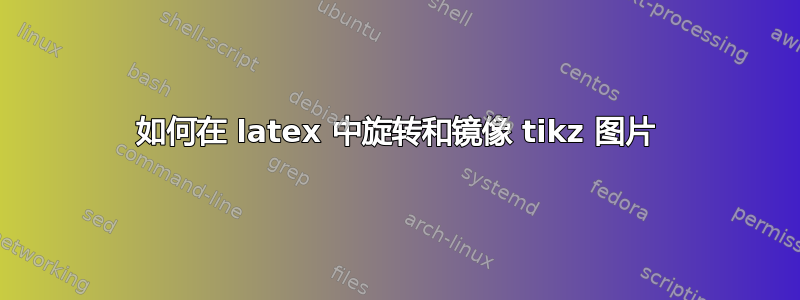 如何在 latex 中旋转和镜像 tikz 图片