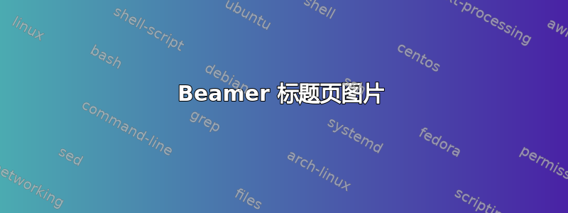 Beamer 标题页图片