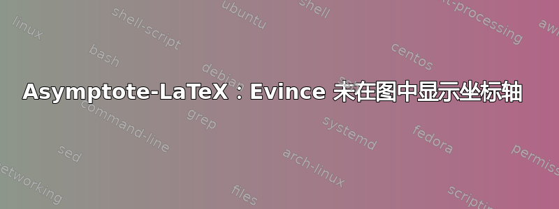 Asymptote-LaTeX：Evince 未在图中显示坐标轴 