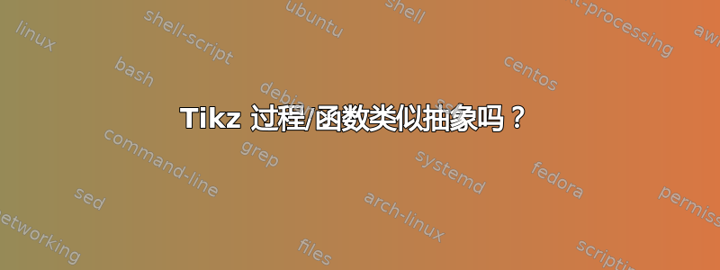 Tikz 过程/函数类似抽象吗？