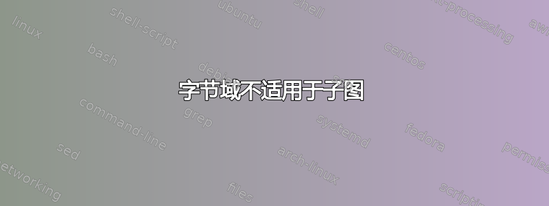 字节域不适用于子图