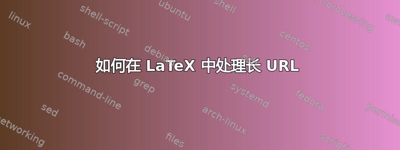 如何在 LaTeX 中处理长 URL