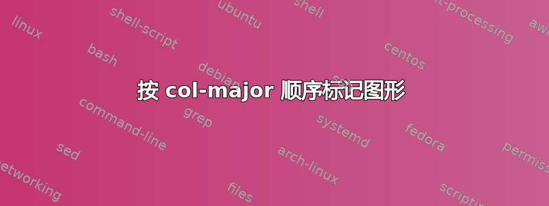 按 col-major 顺序标记图形