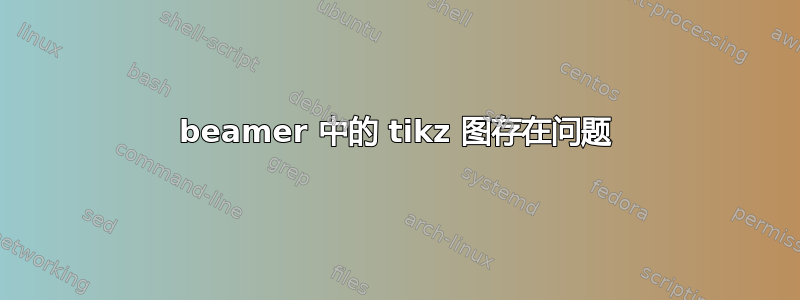 beamer 中的 tikz 图存在问题