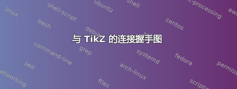 与 TikZ 的连接握手图