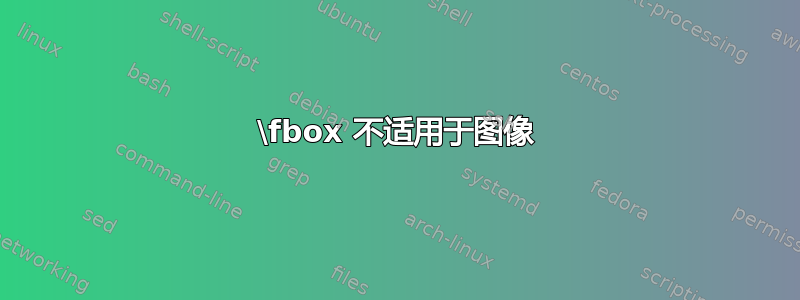 \fbox 不适用于图像