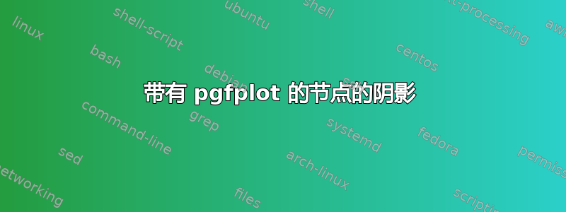 带有 pgfplot 的节点的阴影