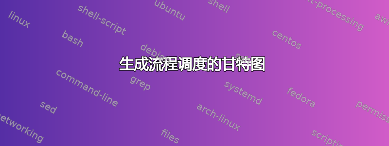 生成流程调度的甘特图